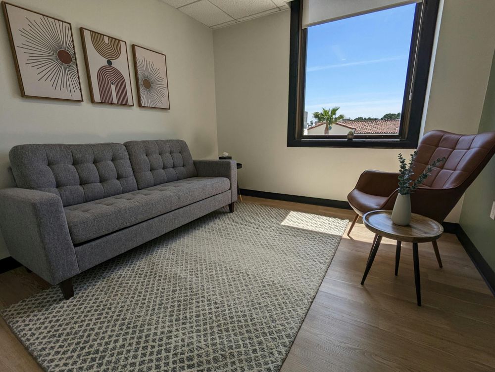Nathalie Contro's therapy office in Santa Monica, California